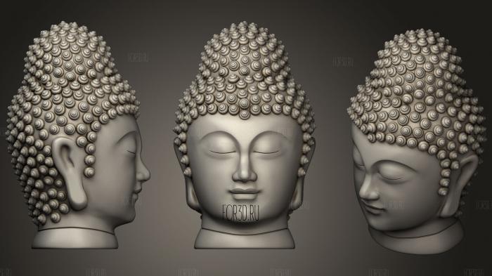 Buddha (2) stl model for CNC
